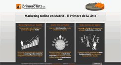 Desktop Screenshot of marketing-madrid.elprimerodelalista.es